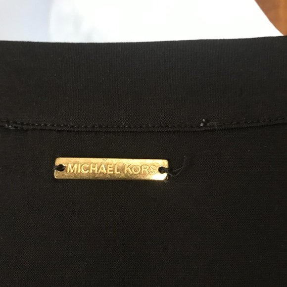 #2 Michael Kors Black Dress w/Goldtone Grommets X-Large - Picture 10 of 11